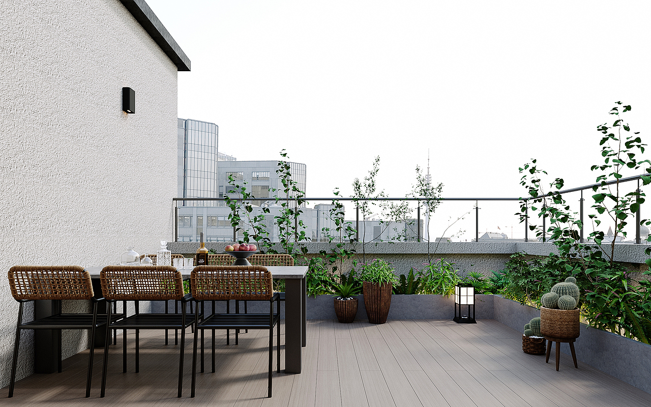 拓筑表现_别墅露台