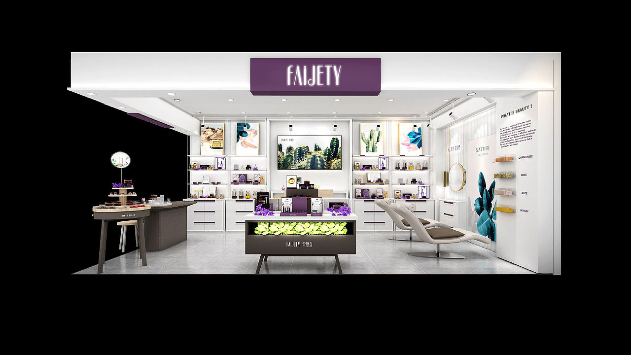 化妆品Si设计 | 专卖店设计 | FAIJETY（图ZMTk5MTI0NzUy） - 商业空间设计 - 站酷设计师華麗時代品牌設計原创素材 - 站酷ZCOOL