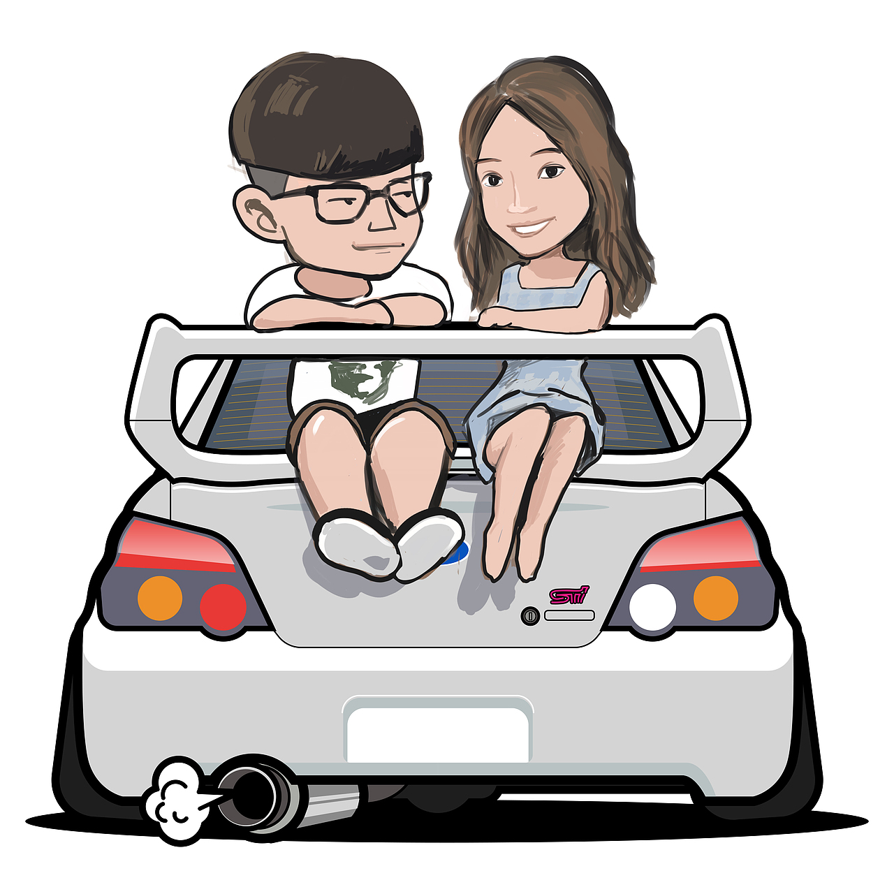 改装车插画汽车插画autoillustration