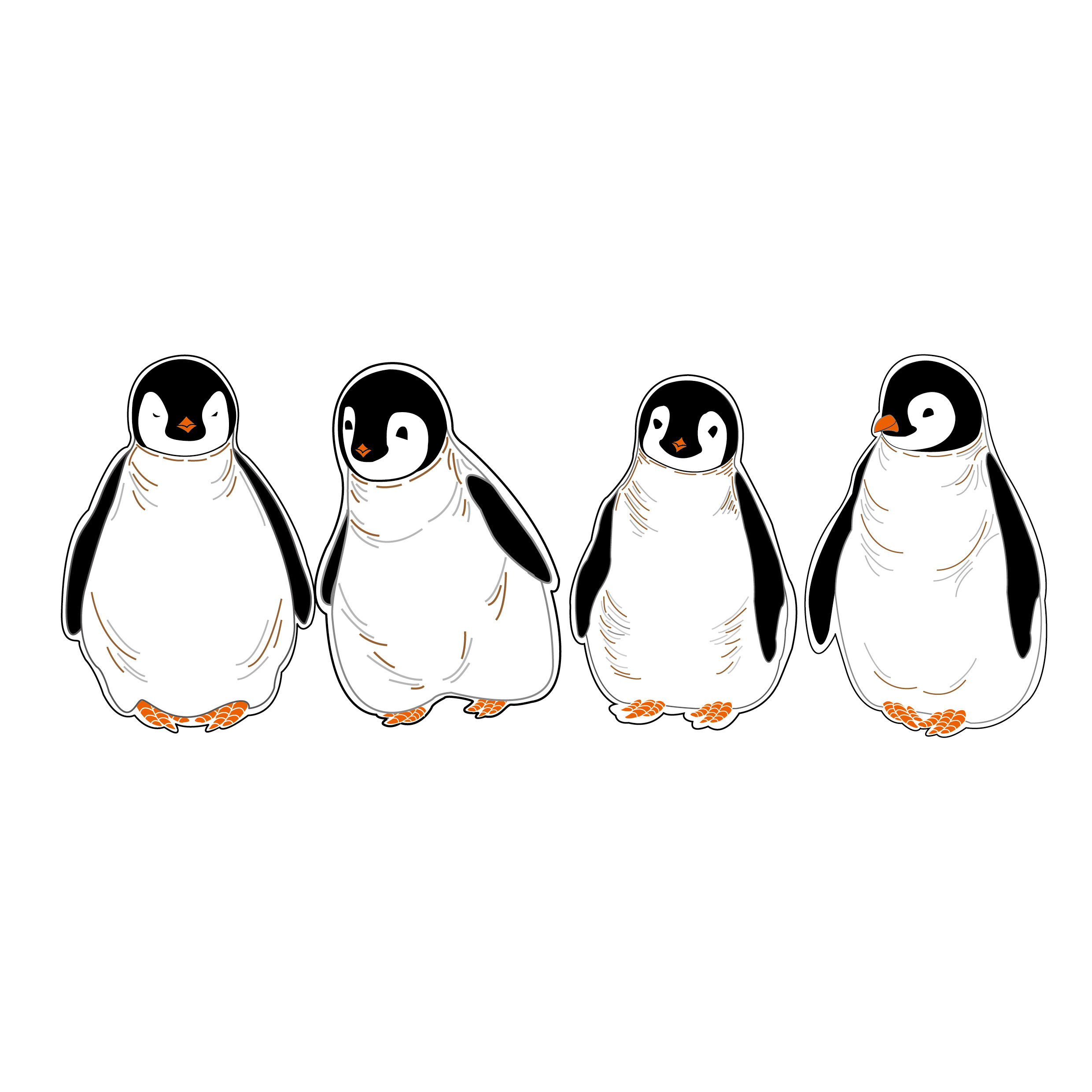 企鹅的简笔画 小企鹅怎么画简笔画 - 第 2 - 水彩迷