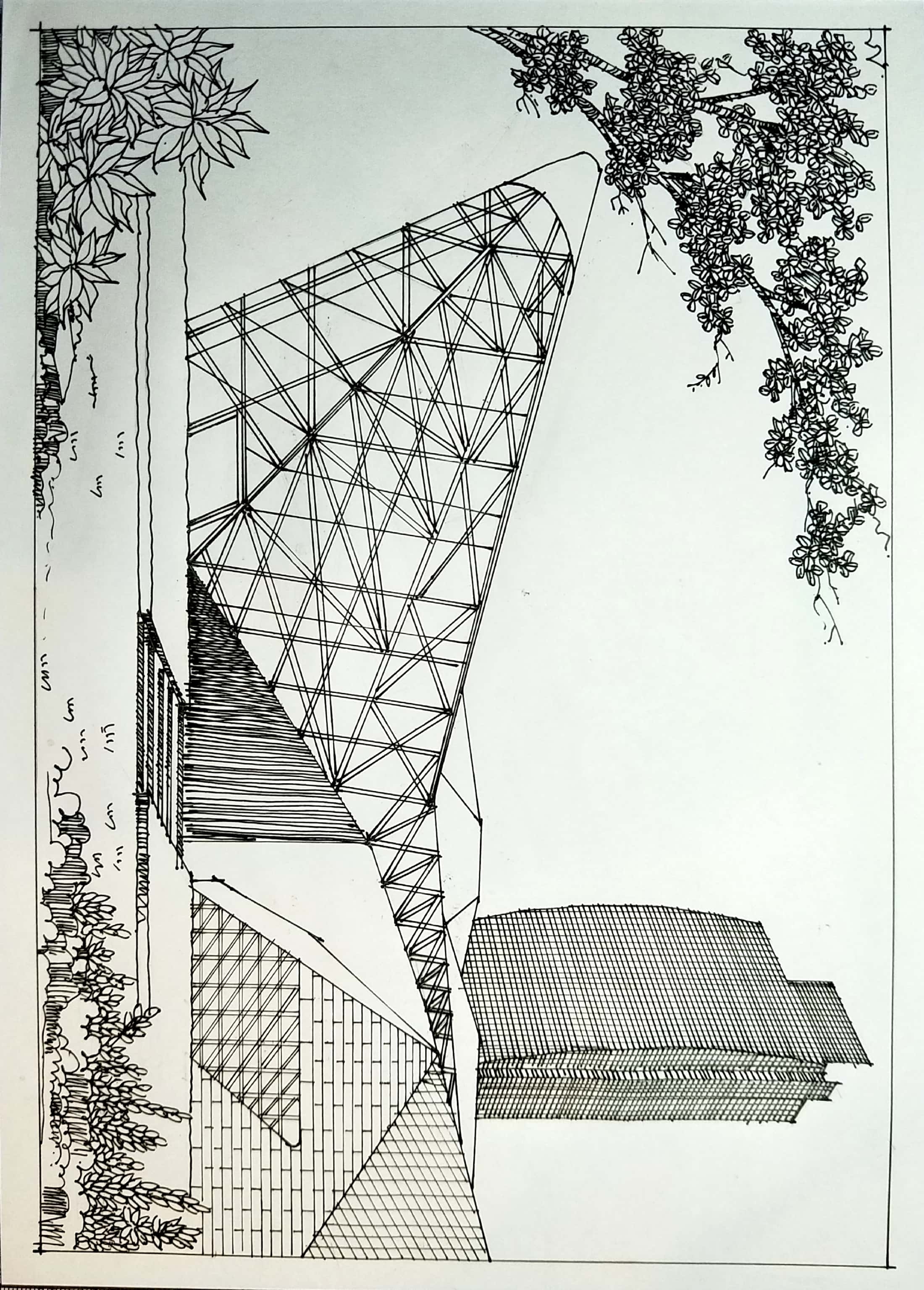 建筑马克笔手绘|空间|建筑设计|z65230791 - 原创作品 - 站酷 (zcool)