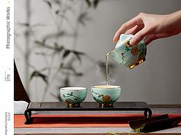 传统茶具场景