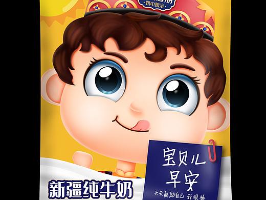 新疆儿童奶利乐枕包装