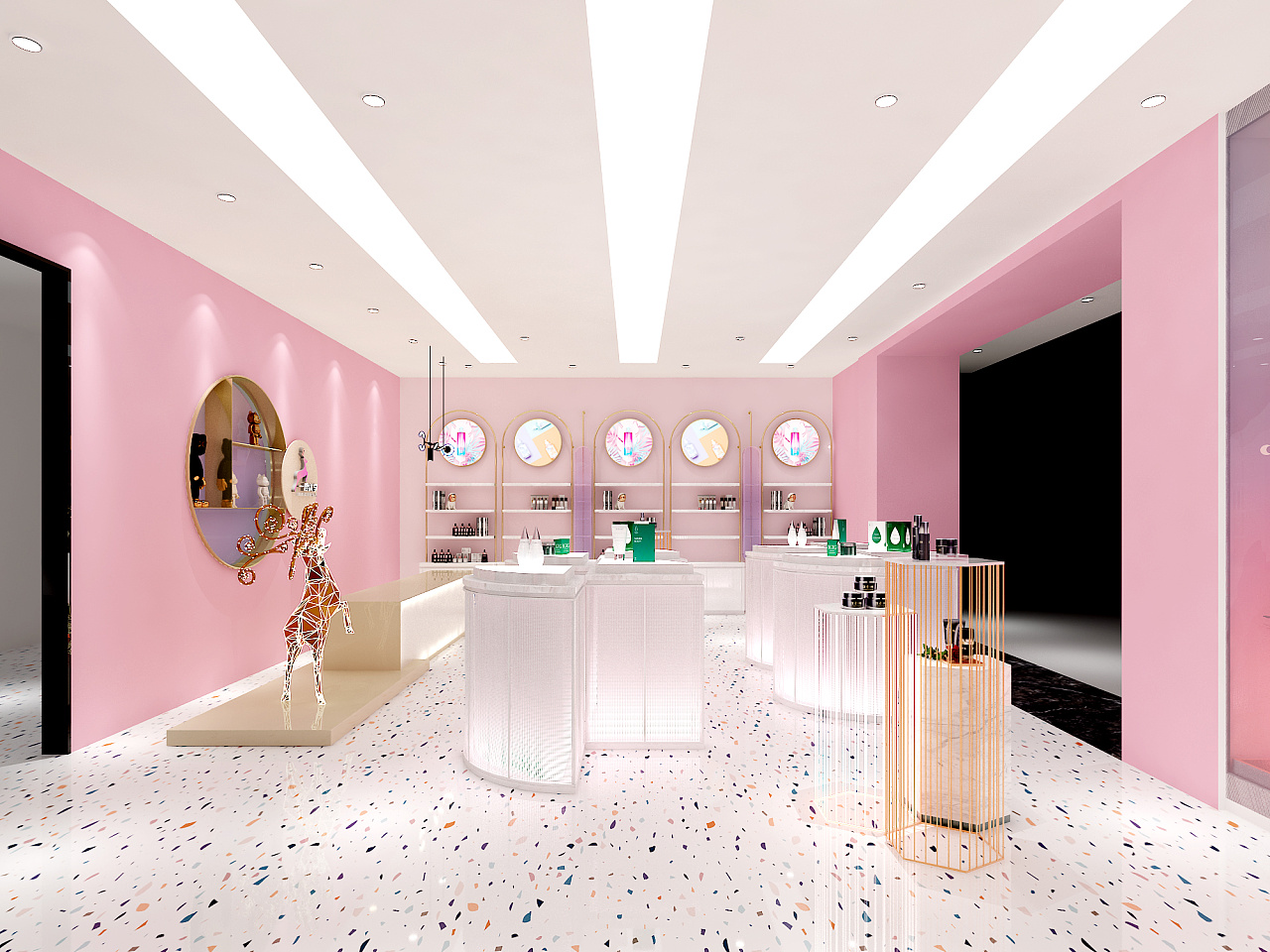 化妆品店面设计|空间|商业空间设计|z38877632 - 原创作品 - 站酷