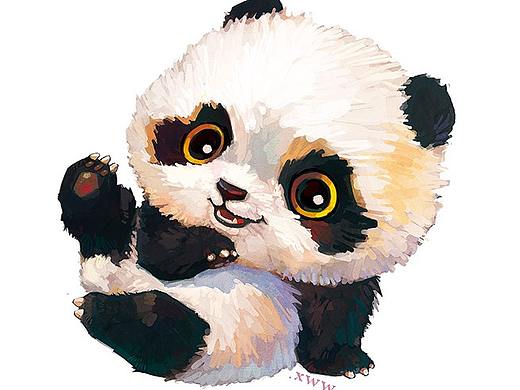 【萌宠by雪娃娃】——圆圆滚滚熊猫NO.1