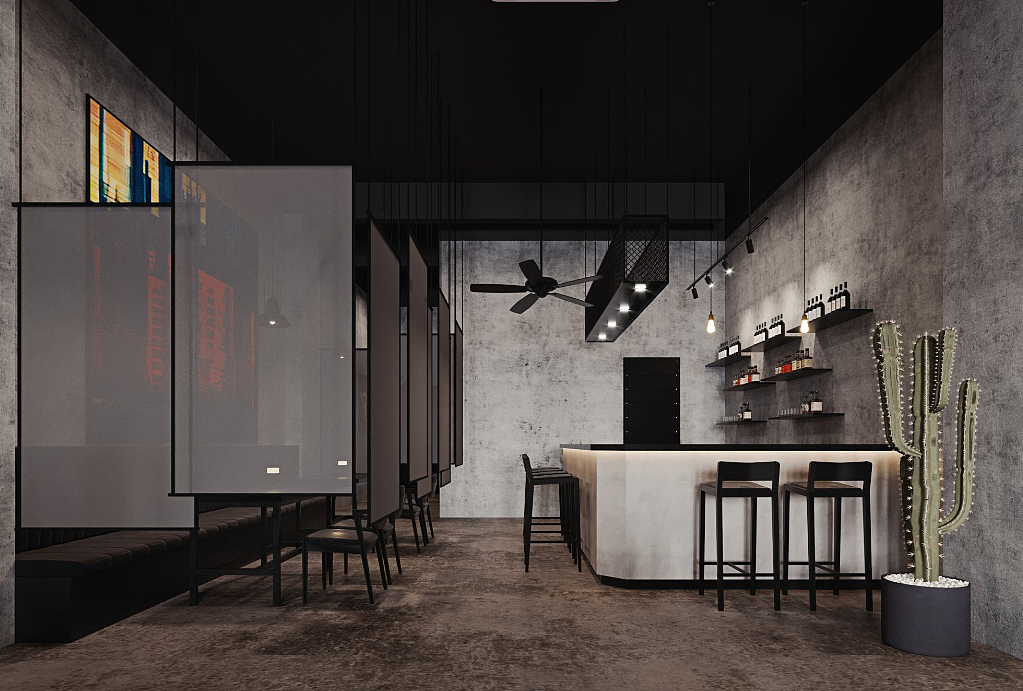 微水泥设计——小酒吧