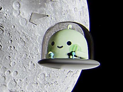 月球打卡（個(gè)人主頁(yè)-ZMzA0NDc3Njg=） - 兒童插畫(huà) - 站酷設(shè)計(jì)師蝦條仔原創(chuàng)素材 - 站酷ZCOOL