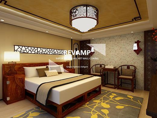 中式房间室内装修效果图