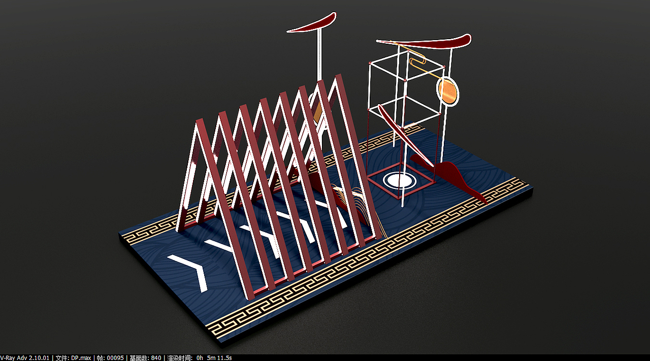 商场户外国潮新年美陈设计（图ZMjQyNzY1MDM2） - 展陈设计 - 站酷设计师理道广告原创素材 - 站酷ZCOOL