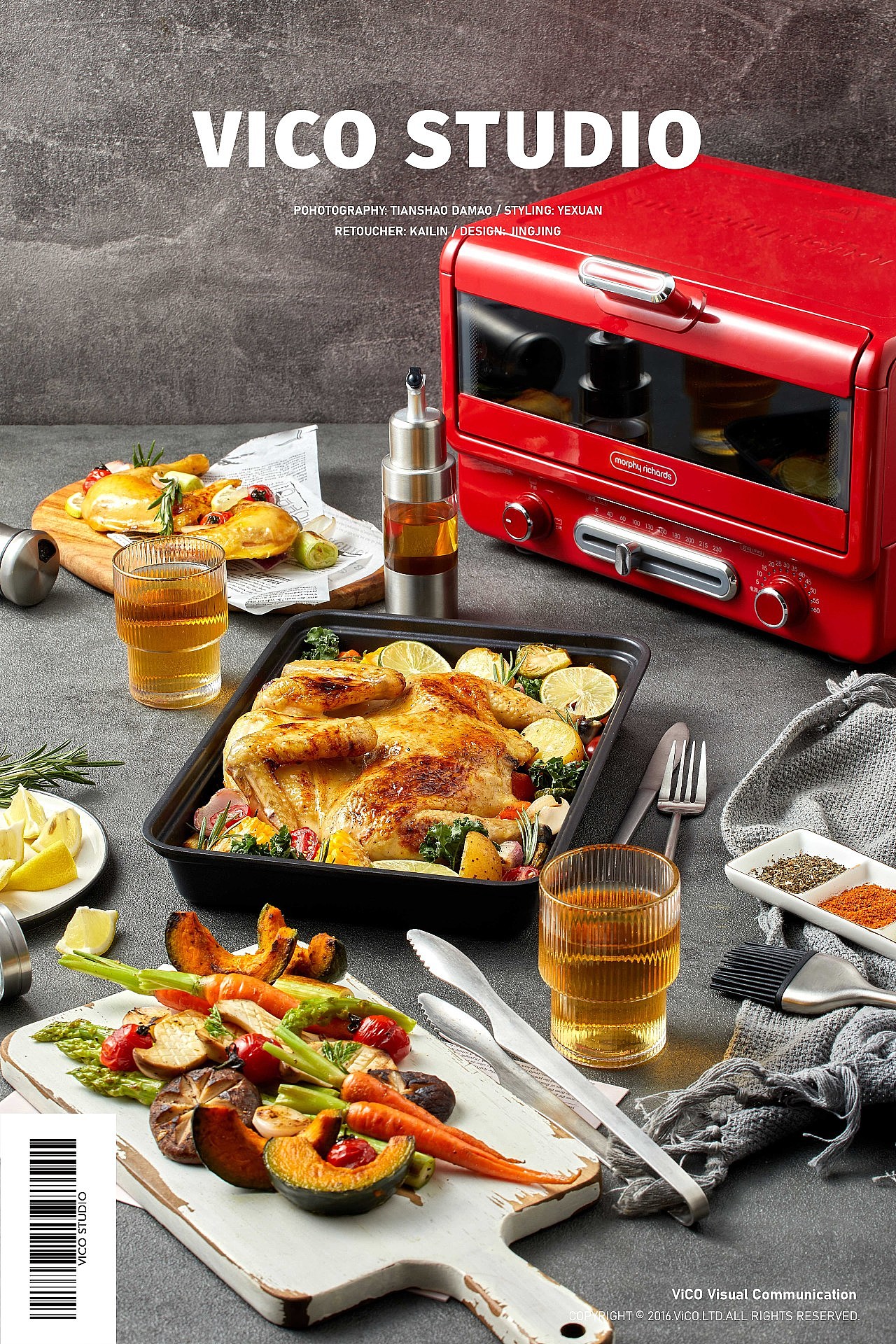 摩飞烘烤小魔仙-三合一立体烘煎烤