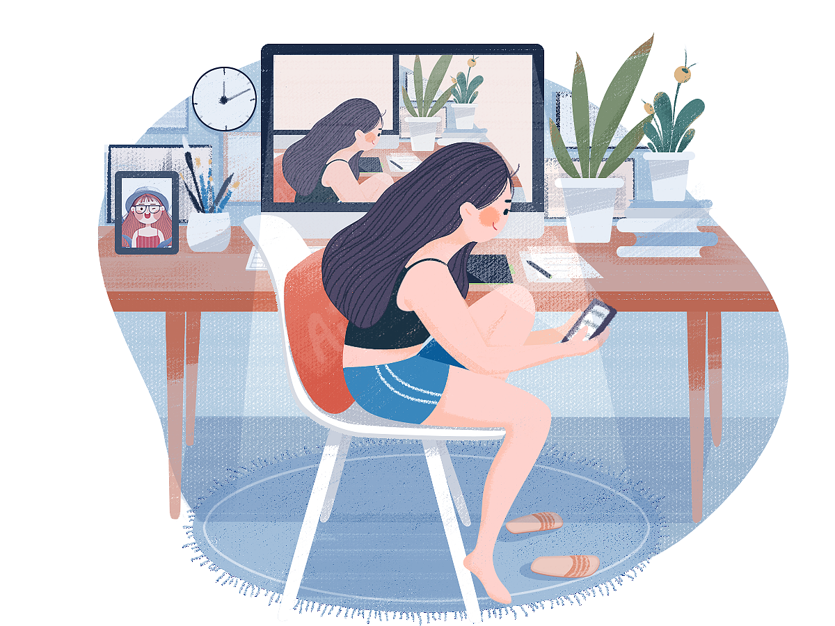 小情绪系列插画!