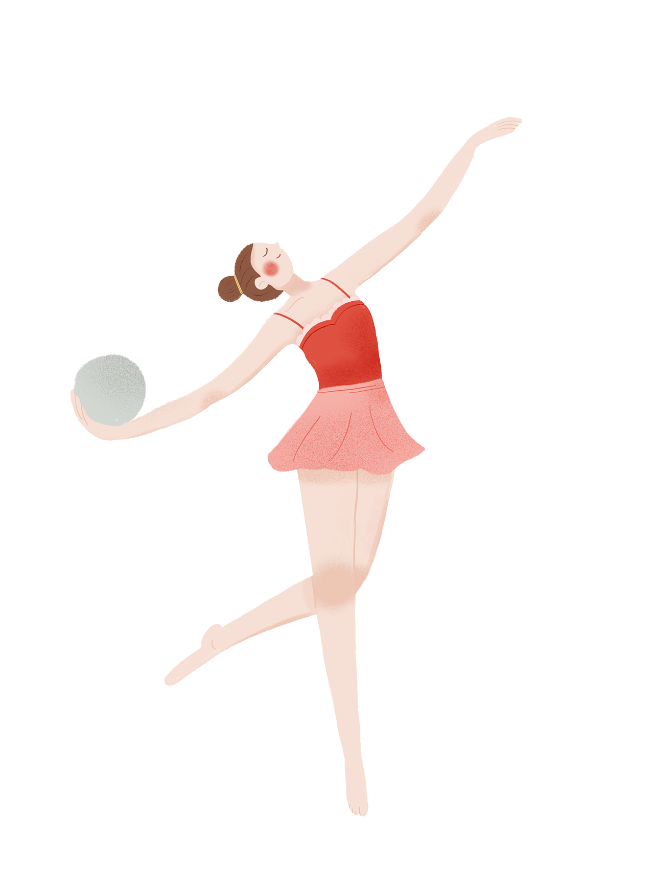 原创插画练习 - 优美线条之艺术体操（图ZMjc0NTM2OTc2） - 创作习作 - 站酷设计师拧拧肉肉原创素材 - 站酷ZCOOL