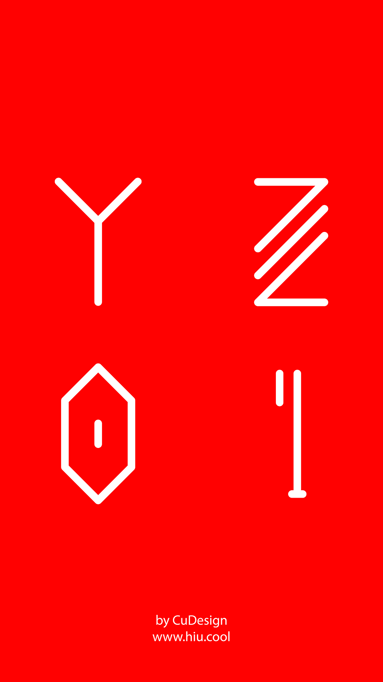 黄金比例晶体字