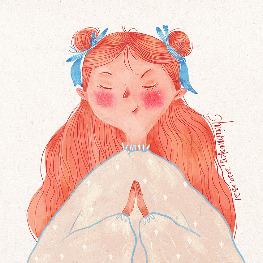 【原创】可爱少女插画（图ZMjAzNDc5MzQw） - 艺术插画 - 站酷设计师ShuiMu水沐原创素材 - 站酷ZCOOL