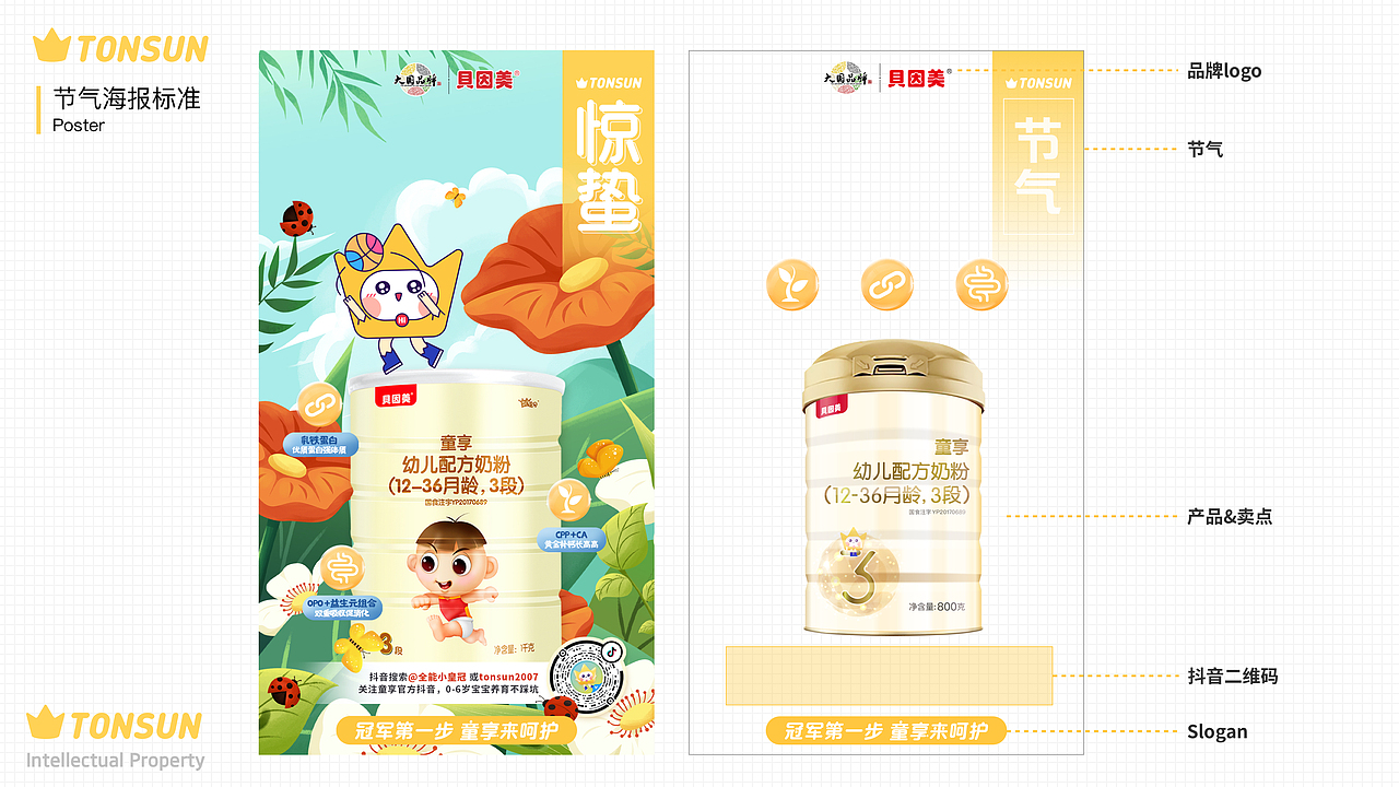 贝因美童享品牌设计/IP吉祥物设计