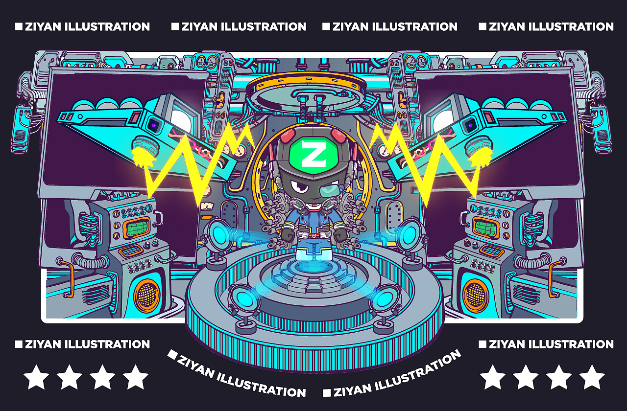 小Z共创记 寻潮 ip商业海报