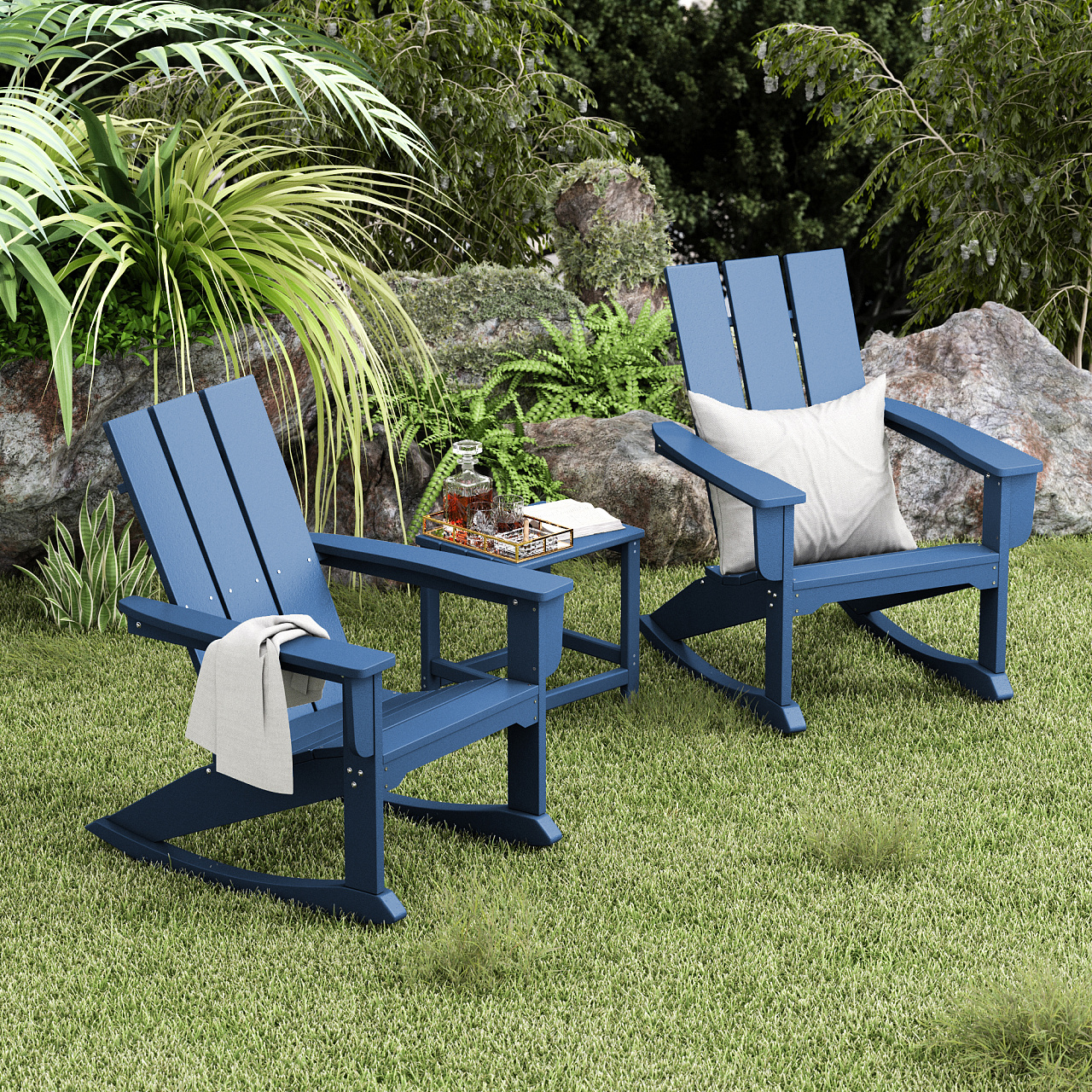 户外椅场景渲染