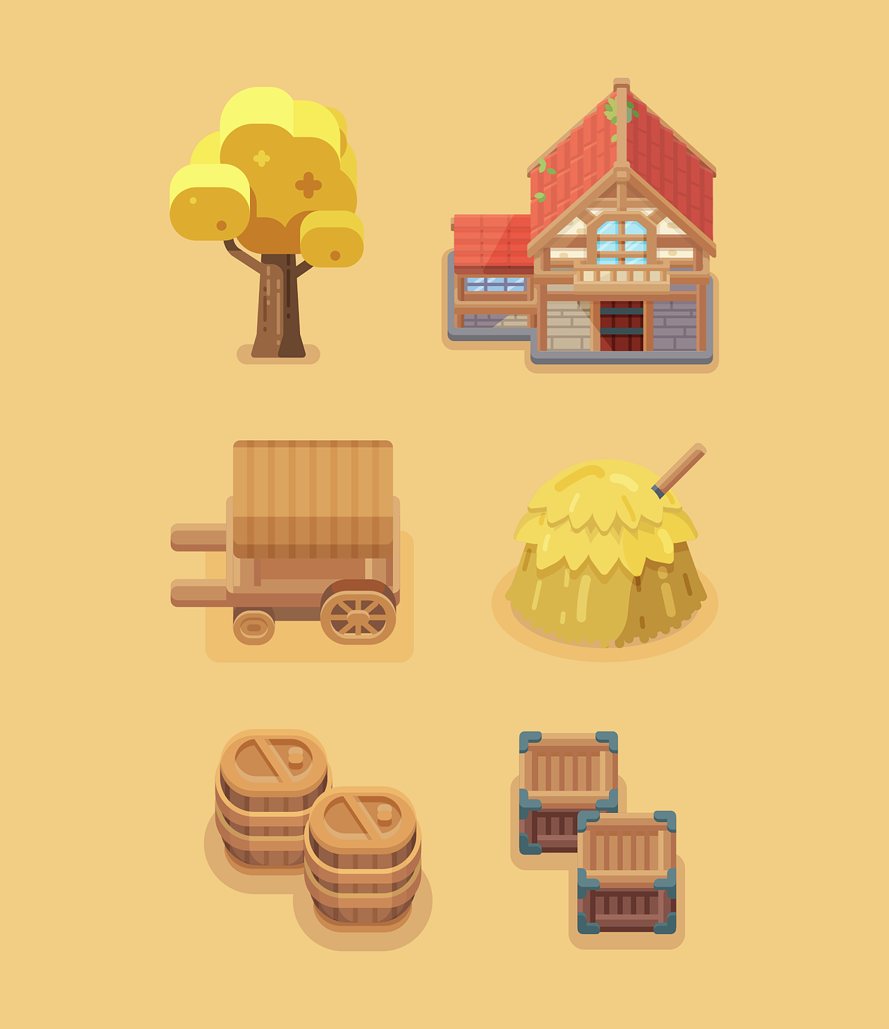 Pixel.Fun2岛地图03-美式乡村（图ZMjczMDgxNDAw） - 游戏UI - 站酷设计师Lelusen原创素材 - 站酷ZCOOL