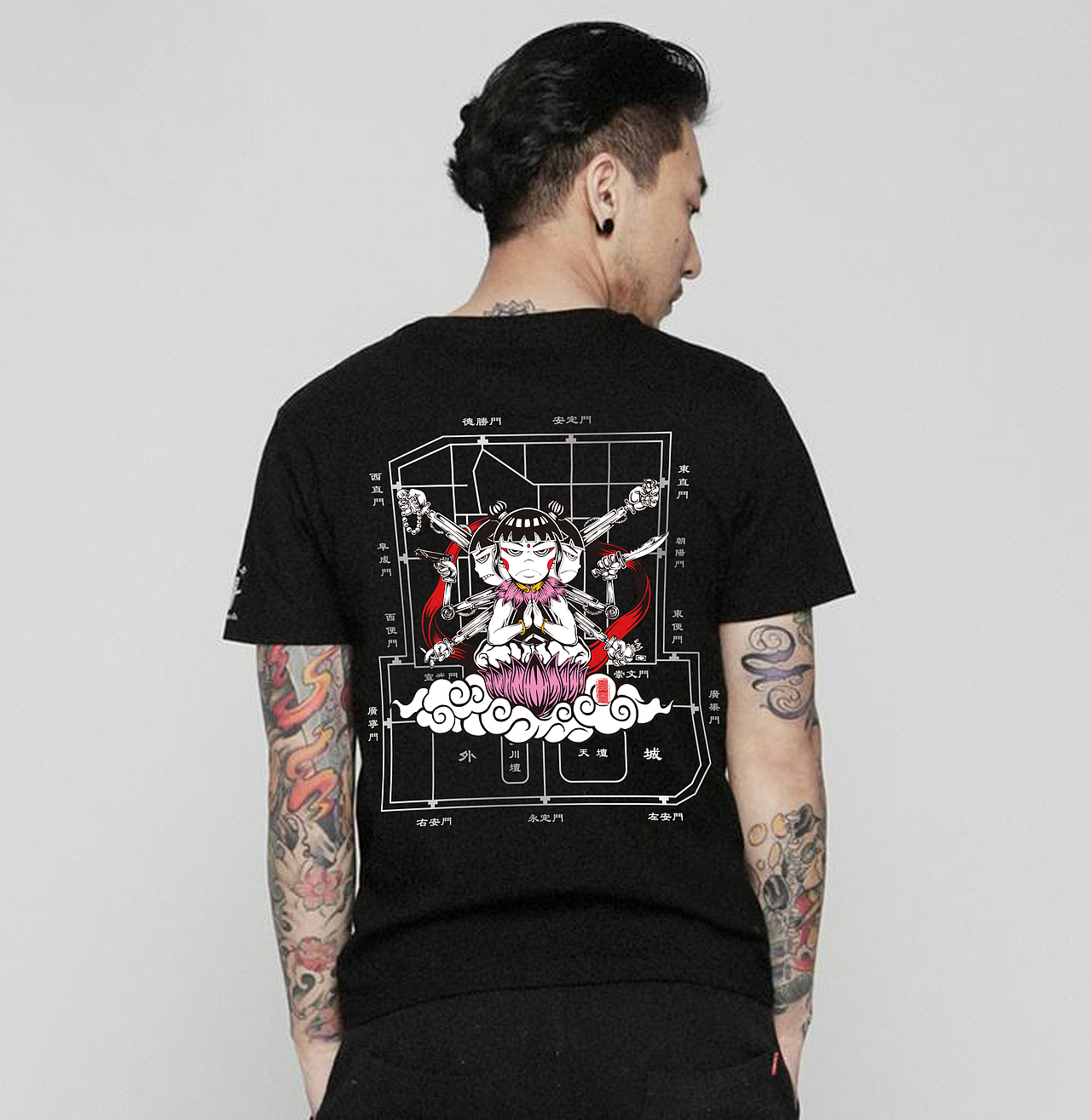 原创 八臂哪吒插画（图ZNzMyMTA4OTI=） - 新锐潮流插画 - 站酷设计师以津真天原创素材 - 站酷ZCOOL