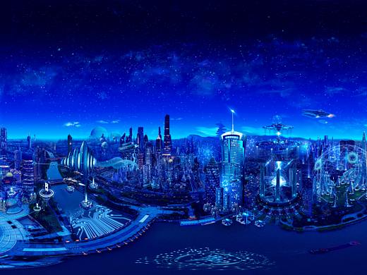 上海建行全景图（个人主页-ZNDQ4ODM5NjA=） - 图案 - 站酷设计师银河烛光原创素材 - 站酷ZCOOL