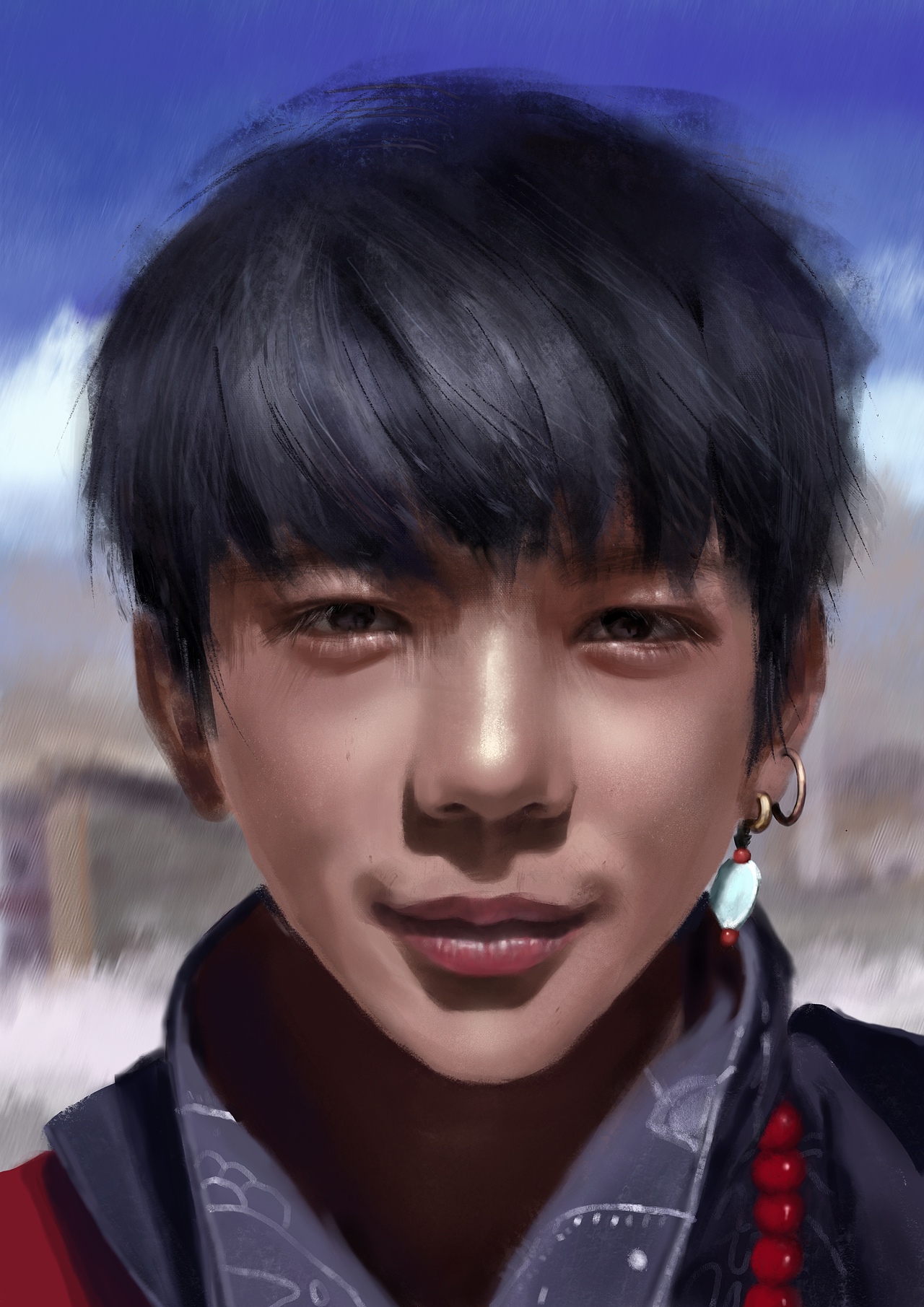 真人寫實(shí)風(fēng)厚涂頭像（圖ZMjM1MzA1MTA4） - 創(chuàng)作習(xí)作 - 站酷設(shè)計(jì)師IronSeakiii原創(chuàng)素材 - 站酷ZCOOL