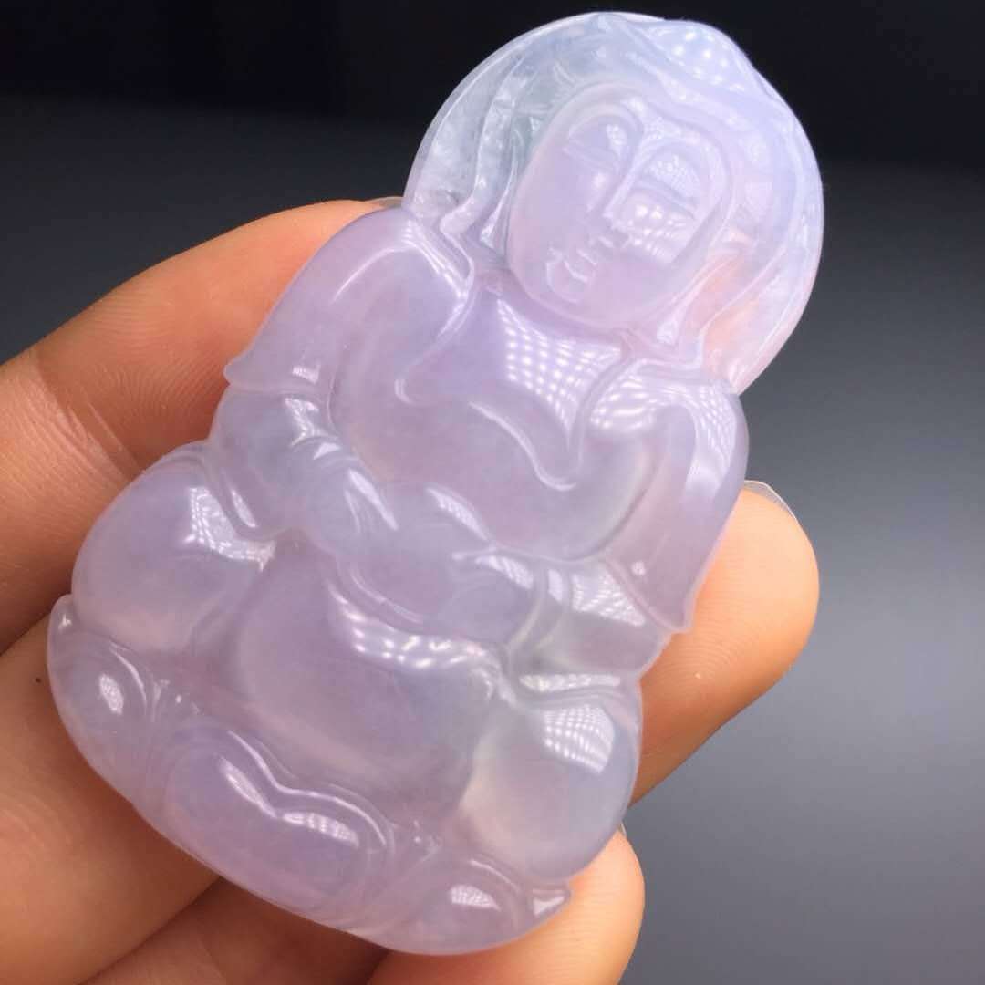 紫罗兰观音翡翠——龙掌柜文