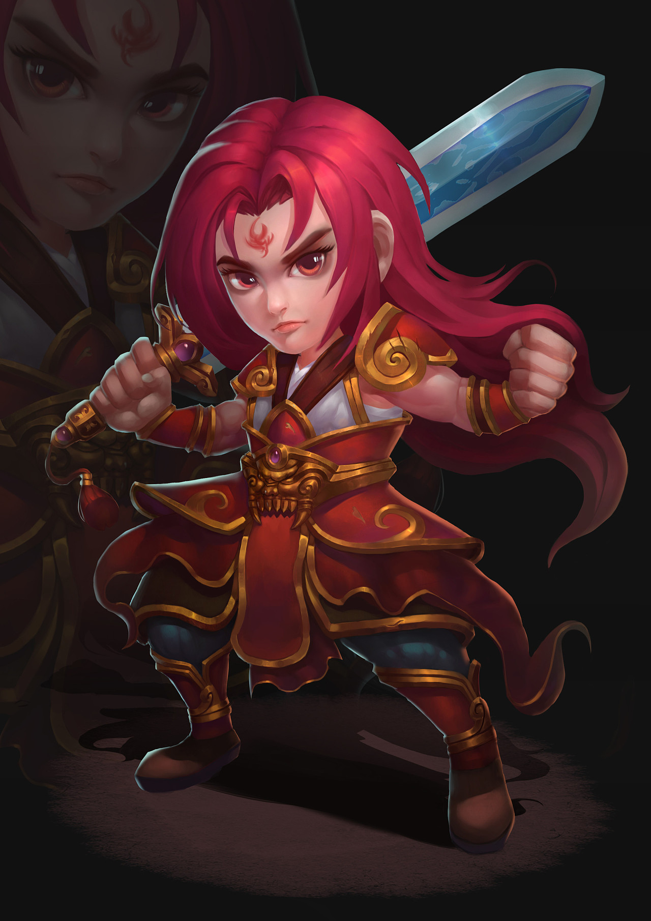 q版练习|插画|游戏原画|丶茶盏 - 原创作品 - 站酷 (zcool)