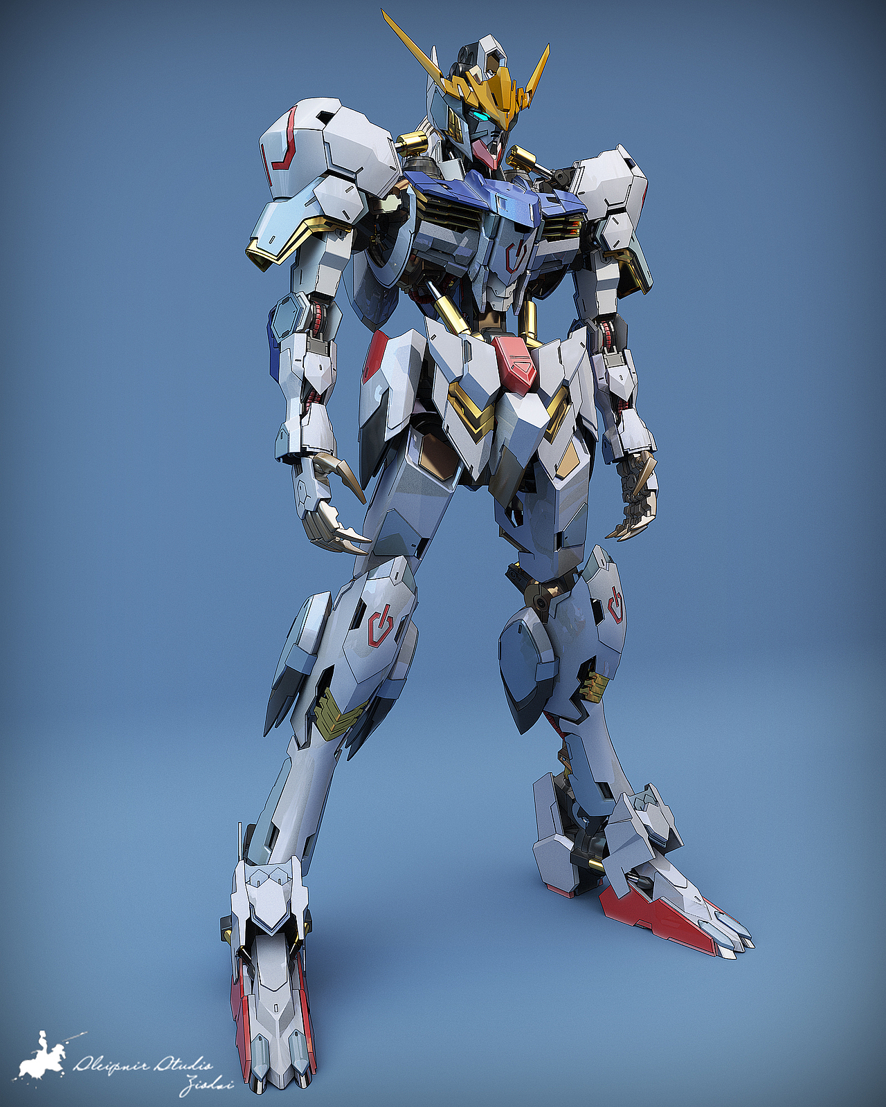 hi-resolution gundam barbatos plus