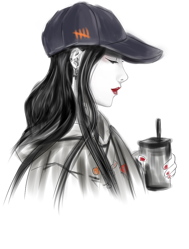 板绘人物（图ZMTk5NDMxNTA0） - 创作习作 - 站酷设计师林染linran原创素材 - 站酷ZCOOL
