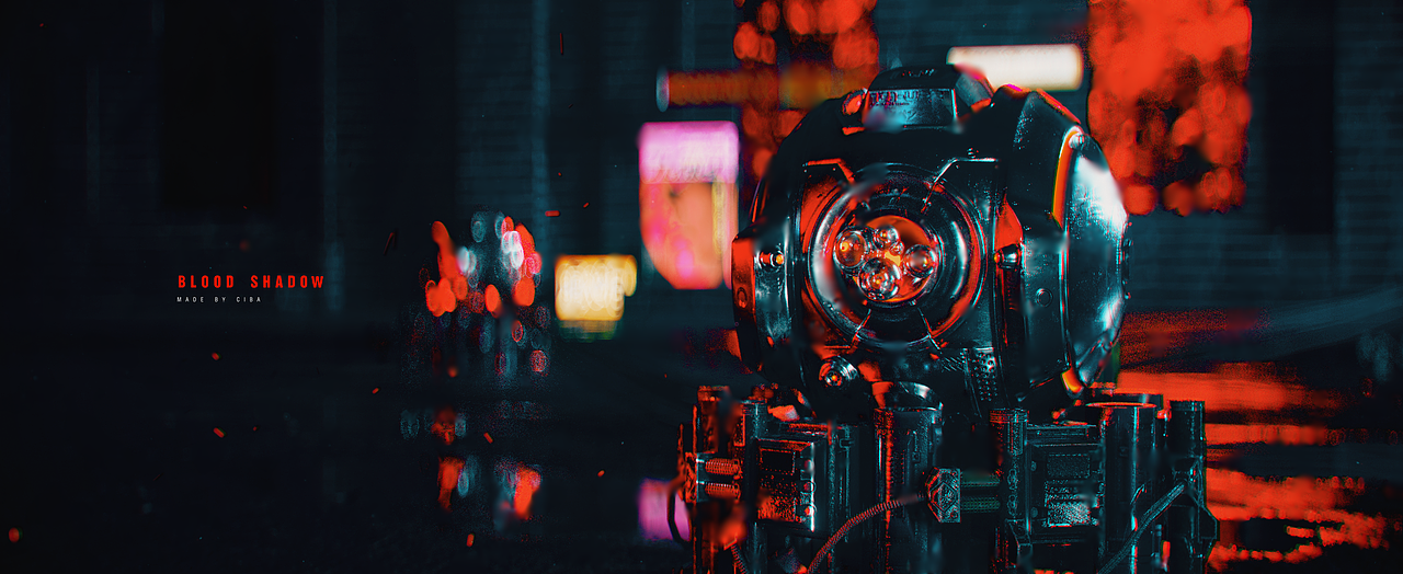 C4D原创作品--《BLOOD SHADOW》