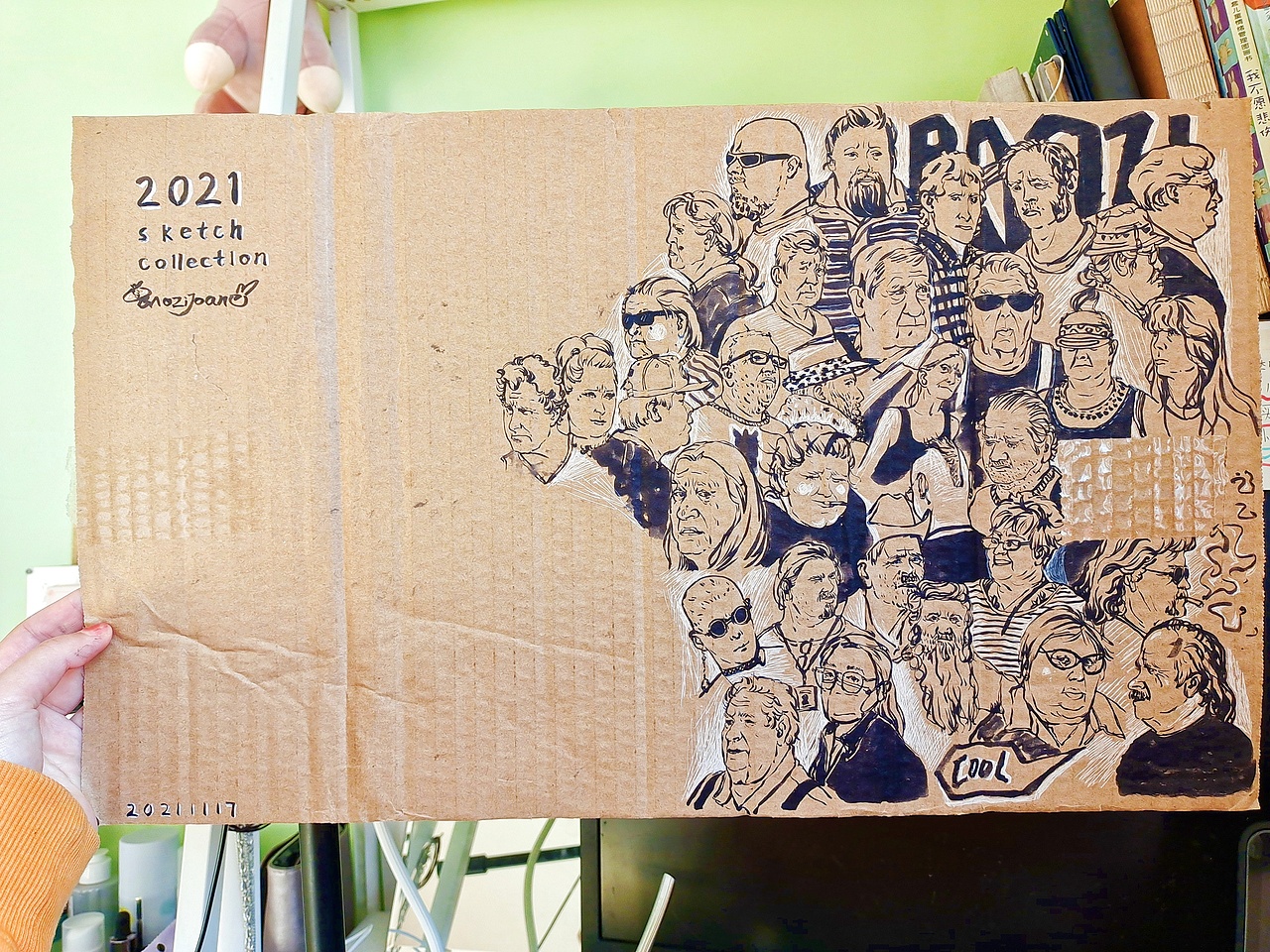 头像无稿速写‖纸壳子扔之前画一画（图ZMjc4MTM2Mzky） - 创作习作 - 站酷设计师插画师包子joan原创素材 - 站酷ZCOOL