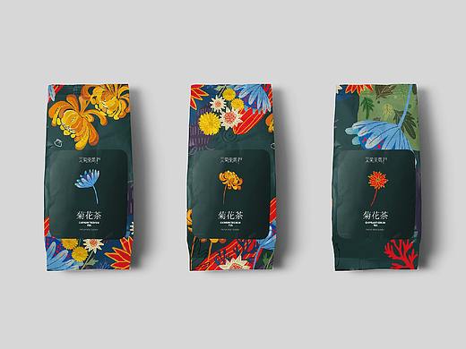 与南浔“采菊东篱”田园综合体合作的插画品牌VI设计