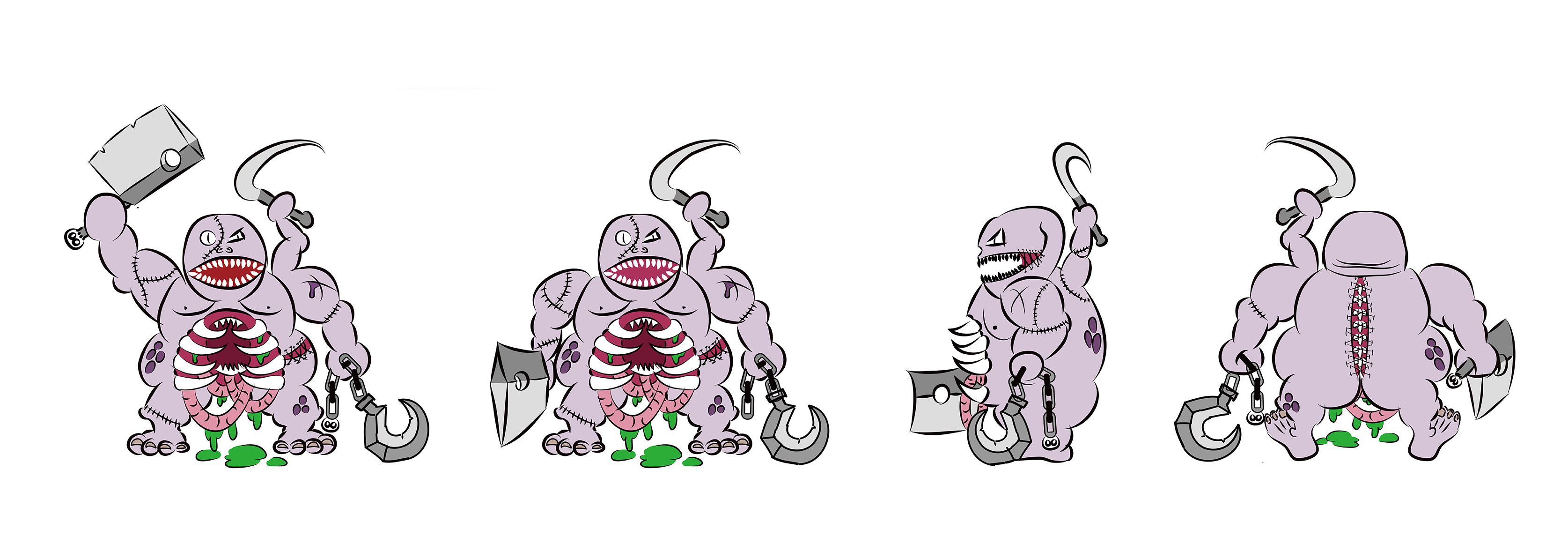 q版屠夫 憎恶 魔兽世界 僵尸手绘