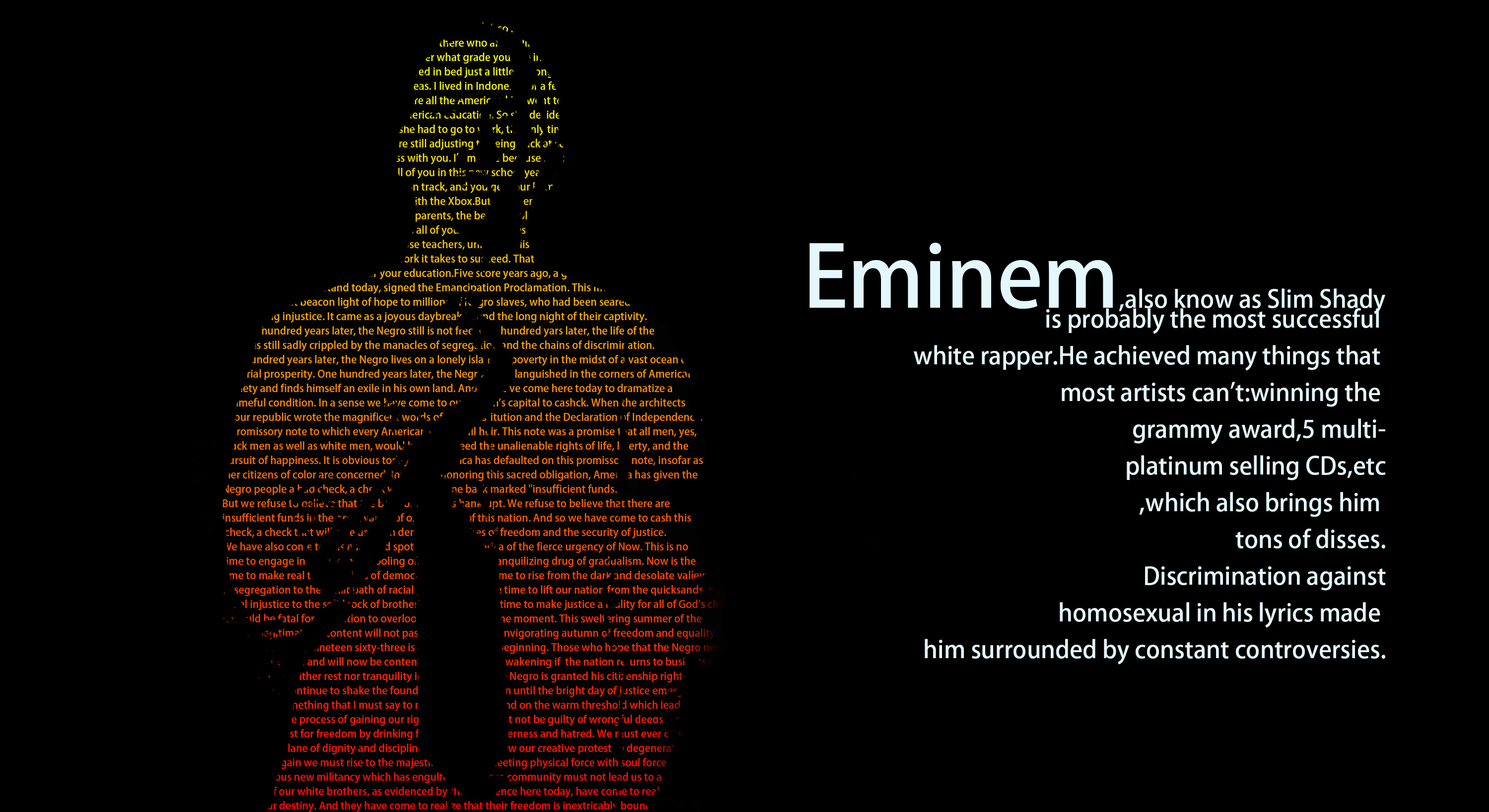 英文填充海报——eminem