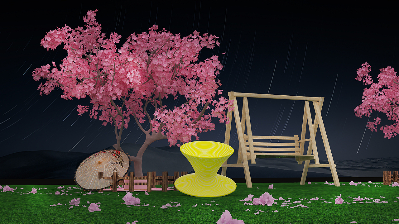 某商场门口美陈场景（图ZMjQ0OTkzMzY0） - 场景 - 站酷设计师阿洋创意原创素材 - 站酷ZCOOL