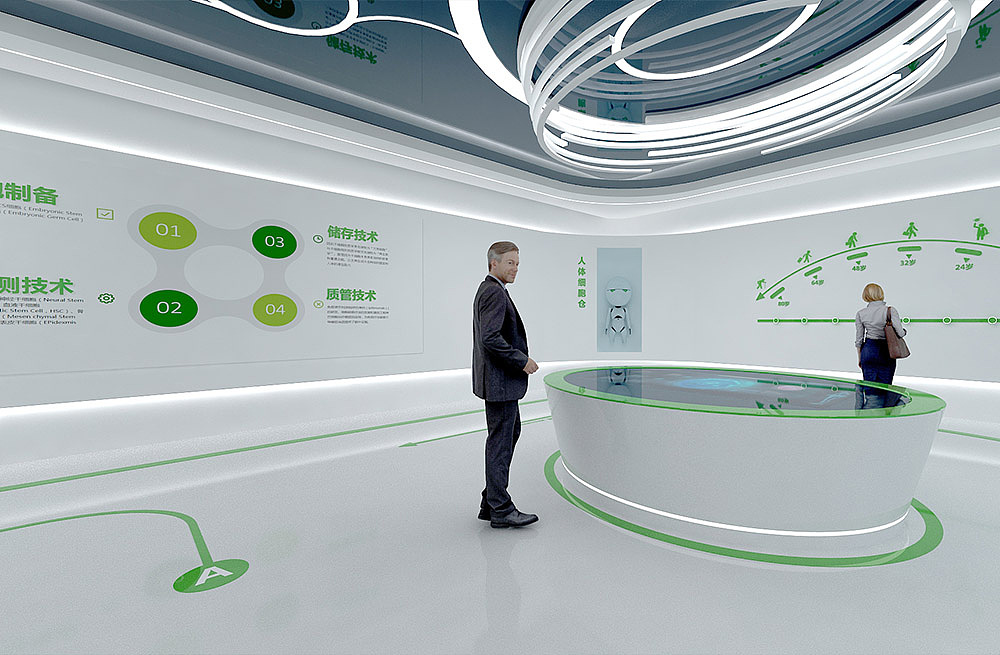 综合细胞库展厅设计,人体细胞展厅设计效果图