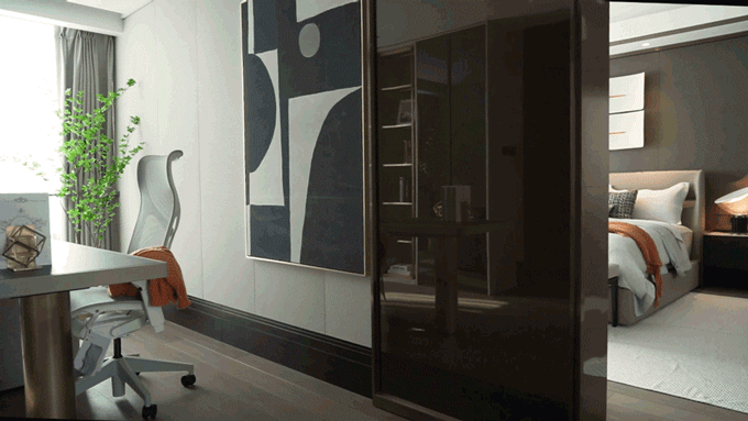 老鹰空间设计 ▏港式轻奢风，320平大平层室内设计（图ZMjE3NTgzNTky） - 家装设计 - 站酷设计师老鹰空间设计原创素材 - 站酷ZCOOL