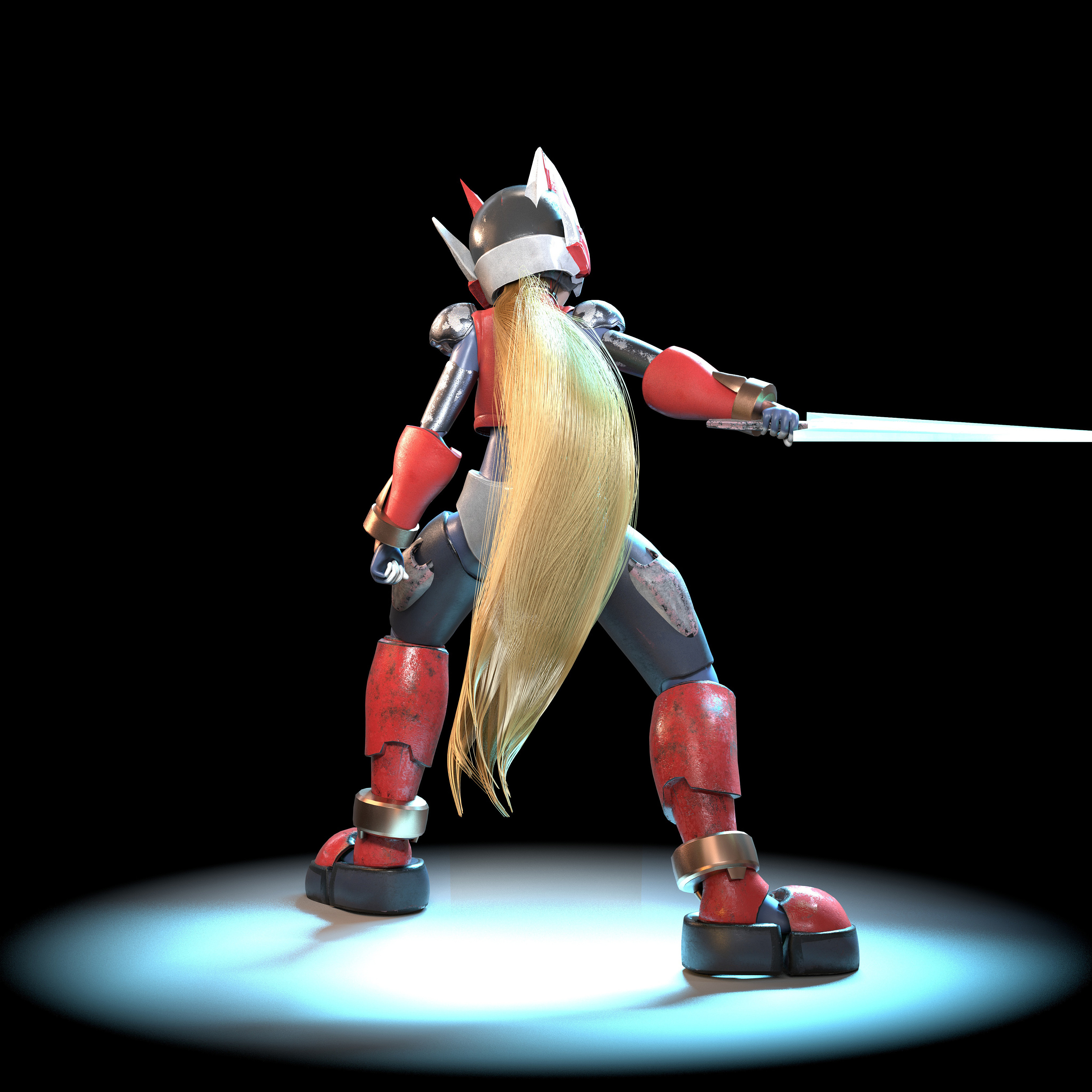 zbrush maya 练习 洛克人zero