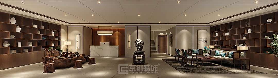 郑州新中式茶餐厅设计 | 京创装饰设计作品