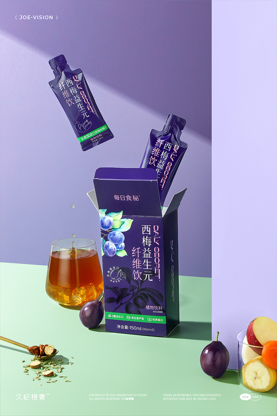 饮品摄影『西梅|益生元饮料』X JOE VISION