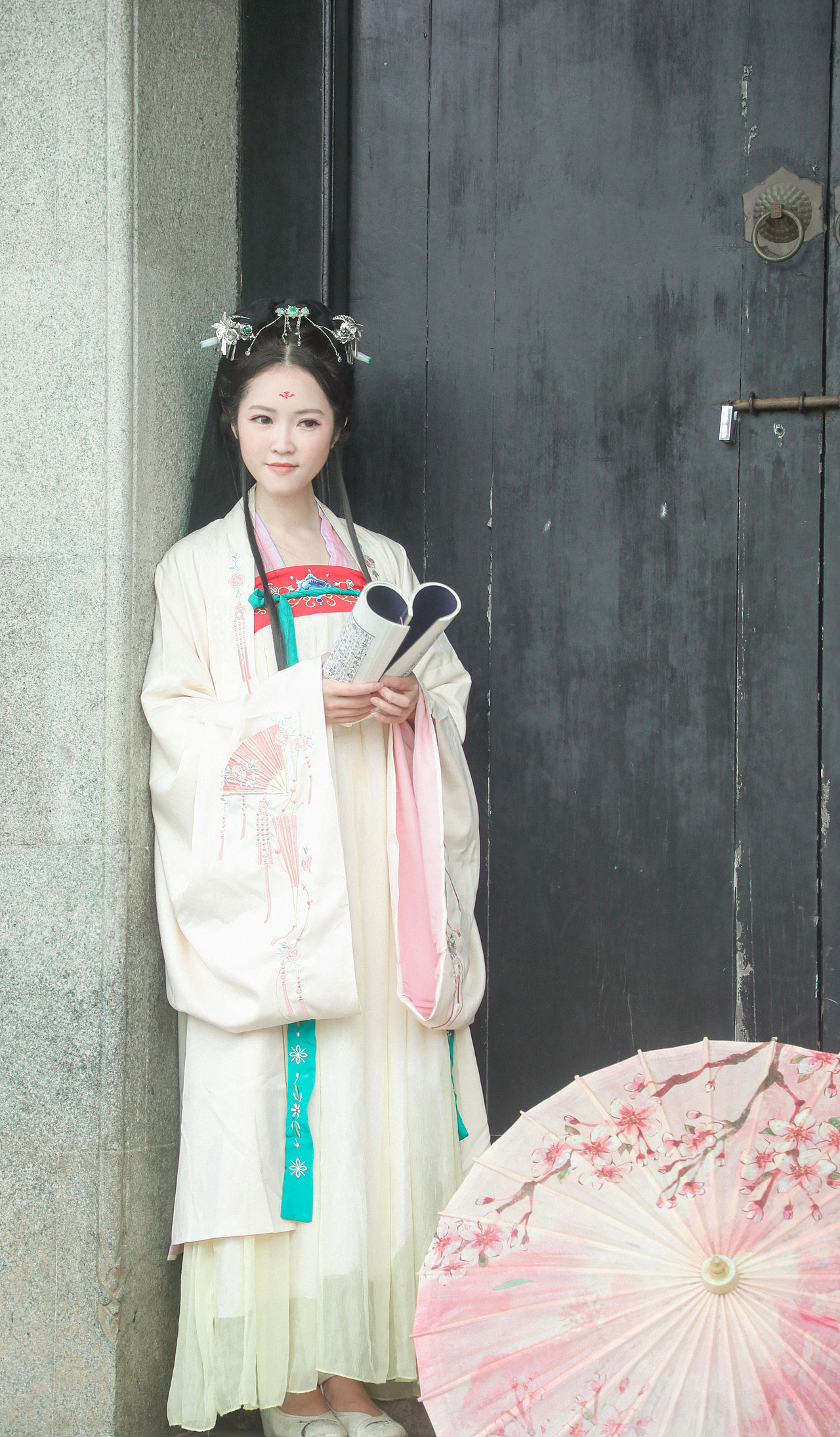 沙湾古镇古风人像-模特姗姗