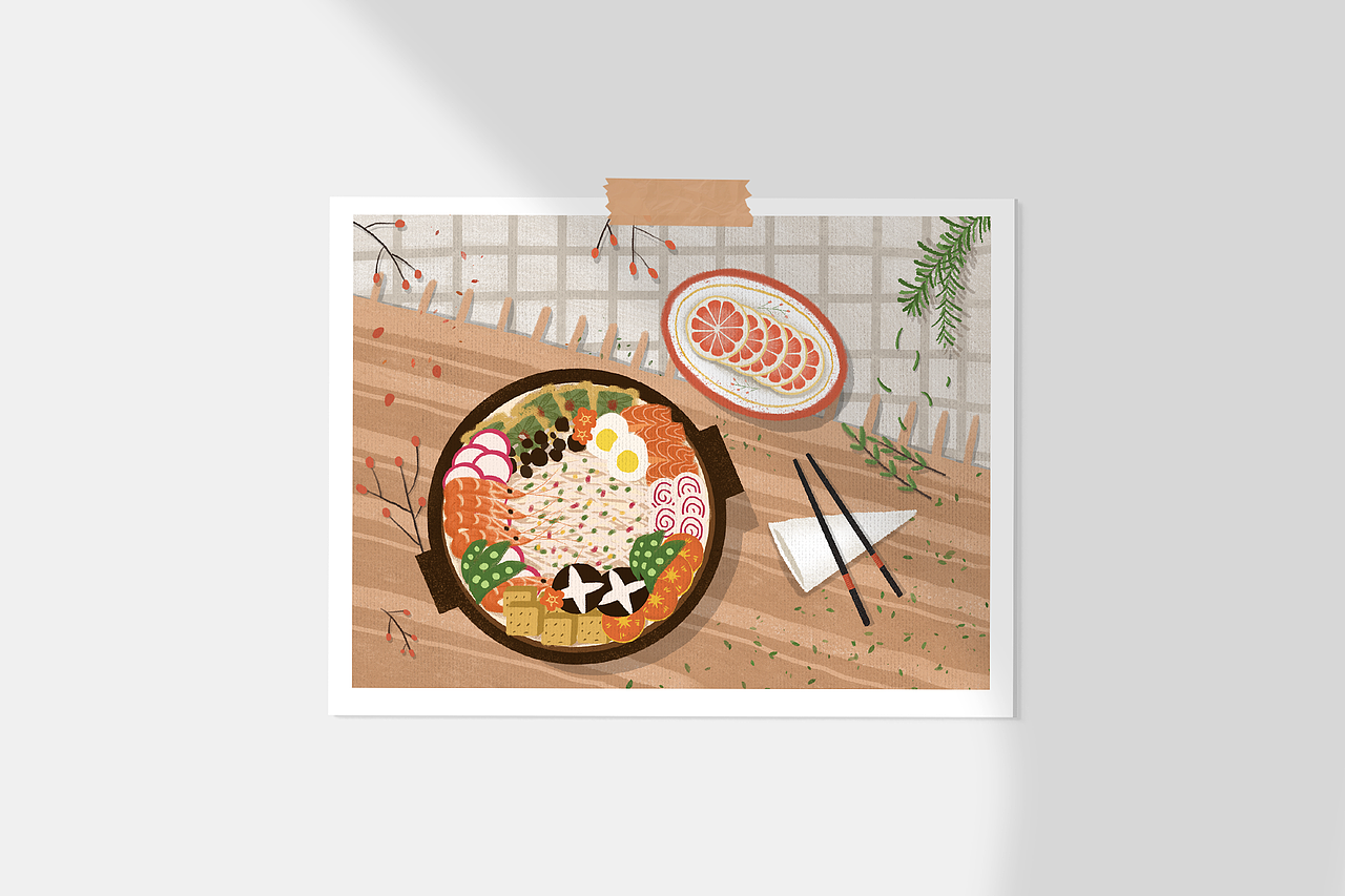 手绘美食插画 — 海鲜锅（图ZMjE2MTIxNjA4） - 创作习作 - 站酷设计师咻咻XXIU原创素材 - 站酷ZCOOL