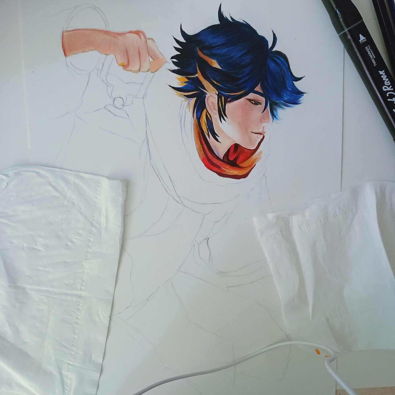 手绘王者海报等