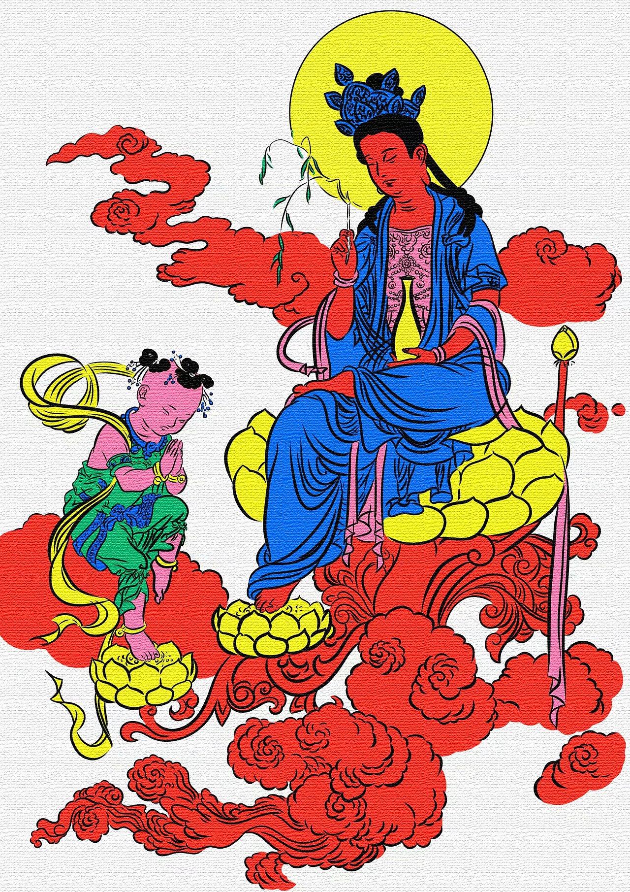 愿做菩提那朵莲（图ZMTQxOTUxMjI4） - 创作习作 - 站酷设计师阿沈002原创素材 - 站酷ZCOOL