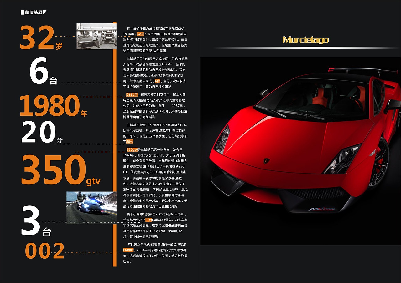 兰博基尼杂志宣传