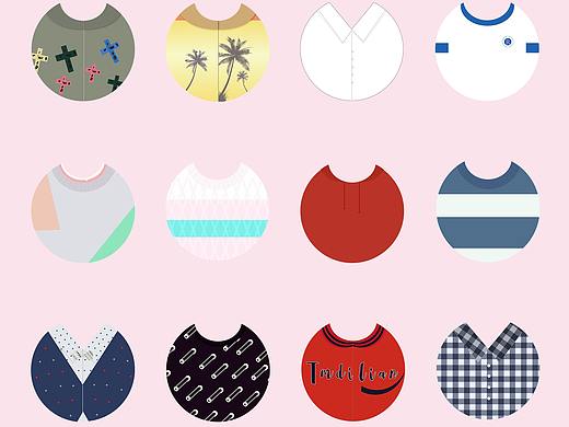 扁平衣服小图标