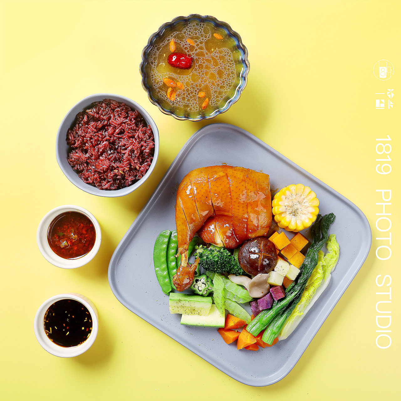 新鲜食材拍摄 拼色美食摄影拍摄