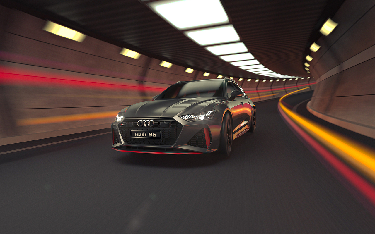 汽车场景渲染图