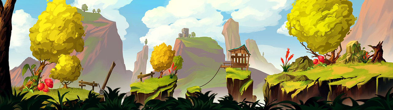 Q版场景（图ZNjI3MzU0NzY=） - 游戏原画 - 站酷设计师WANGZC原创素材 - 站酷ZCOOL