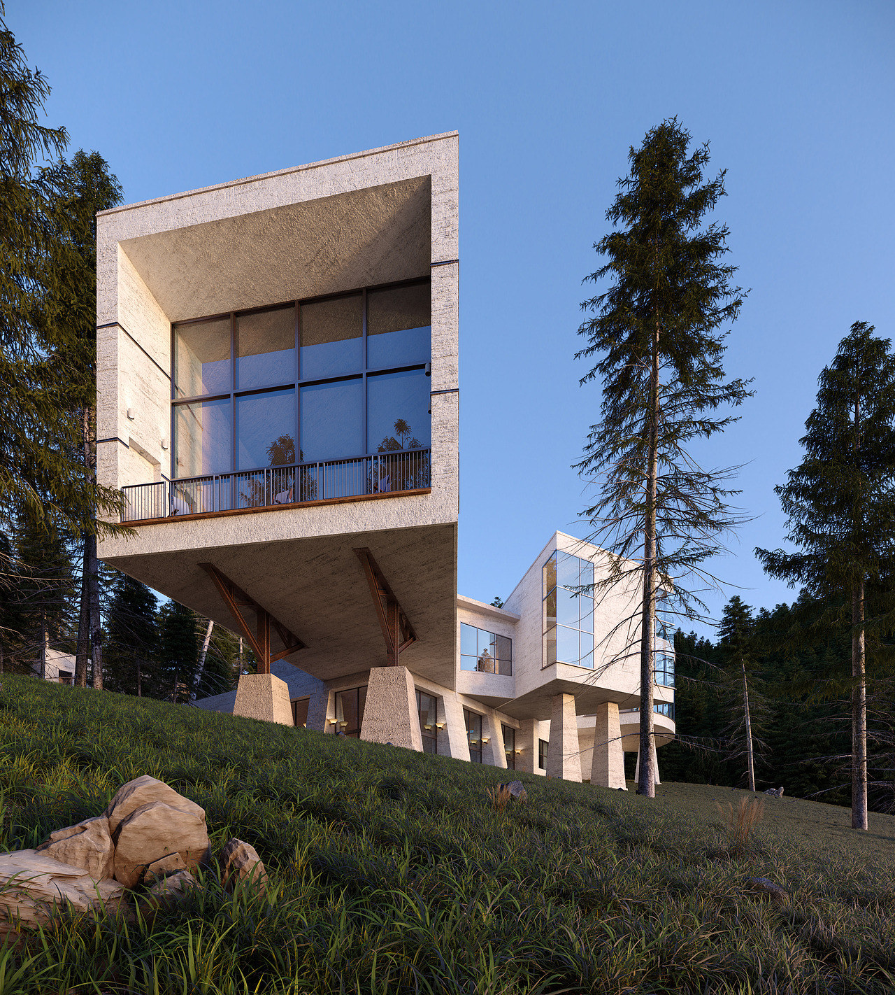 室外效果图|三维|场景|通美视觉_原创作品-站酷zcool